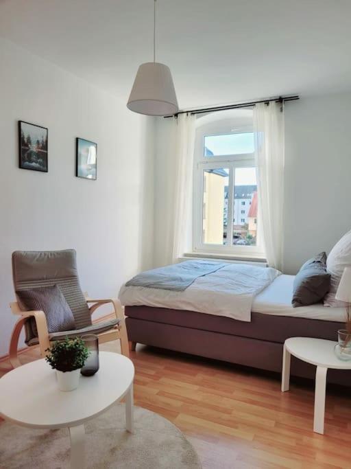 Gemuetliches Helles Appartement Dresden Exterior foto